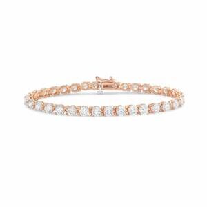 NEW DIANA M JEWELS women's round lab-grown diamond tennis bracelet (10.00 ct) -